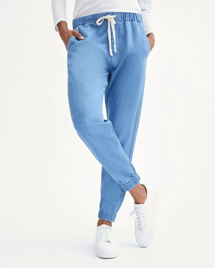7 For All Mankind Pants Drawstring Jogger In Maui Maui 8211 Women