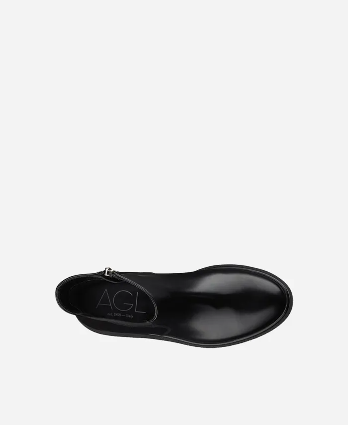 AGL Ankle Boot With Zipper And Elastic Black ALISON R BEAT Women Booties