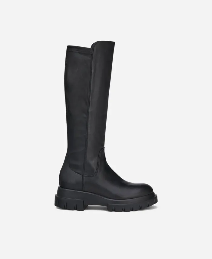 AGL Boot With Chunky Sole Black MALIKA Women Boots