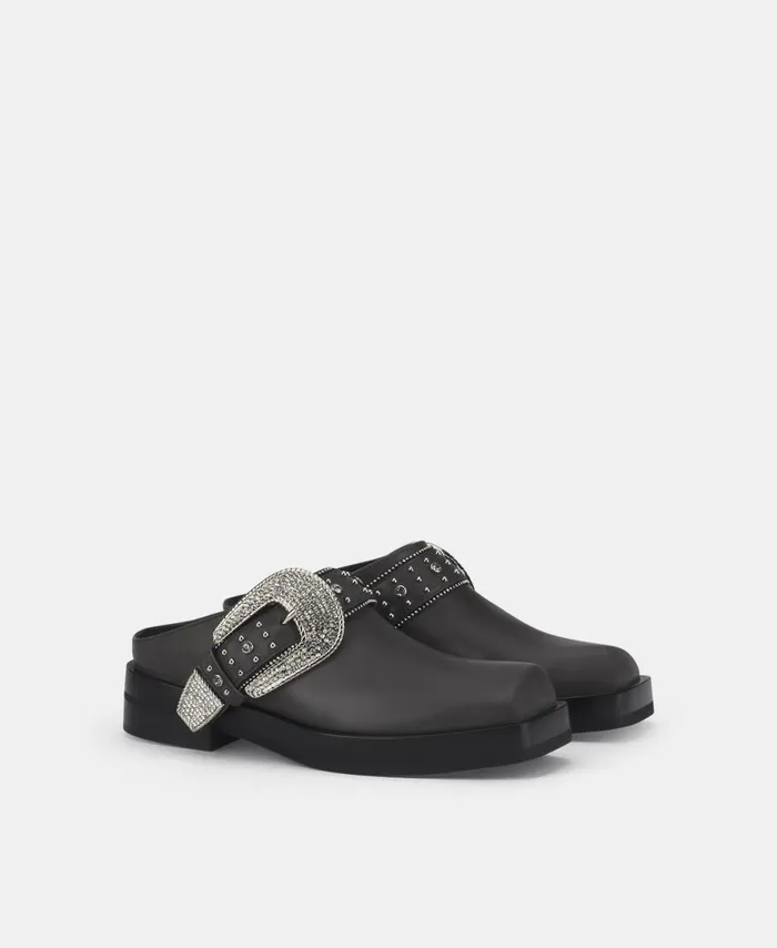 AGL Cowboy Sabot Grey Rina Lux Women Flats