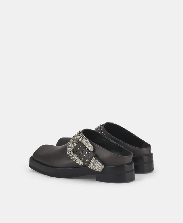 AGL Cowboy Sabot Grey Rina Lux Women Flats