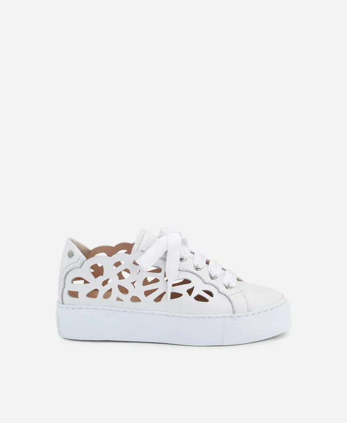 AGL Cutout Sneaker White Mandi Women Sneakers
