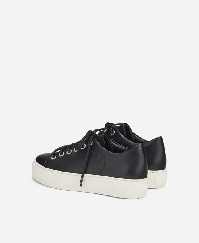 AGL Sneaker With Jeweled Laces Black Crystal Women Sneakers