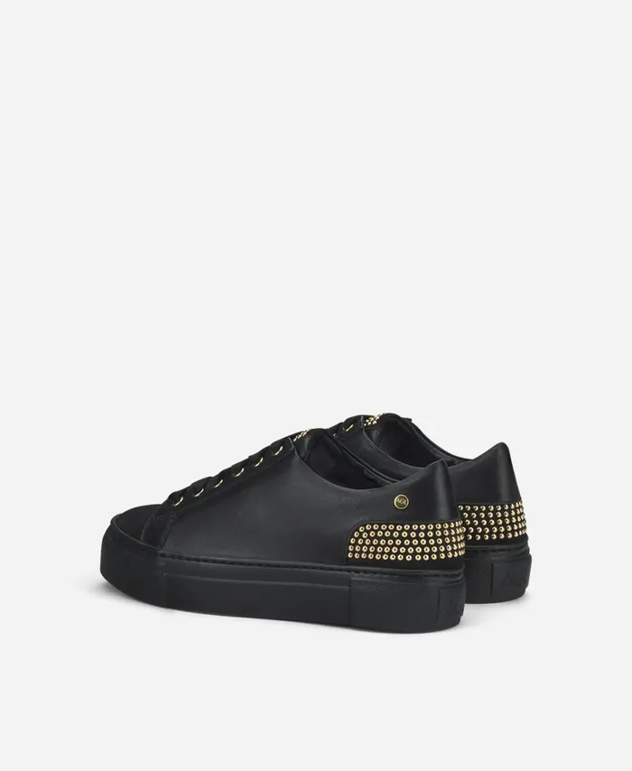AGL Sneaker With Studs At The Heel Black Stella Women Sneakers
