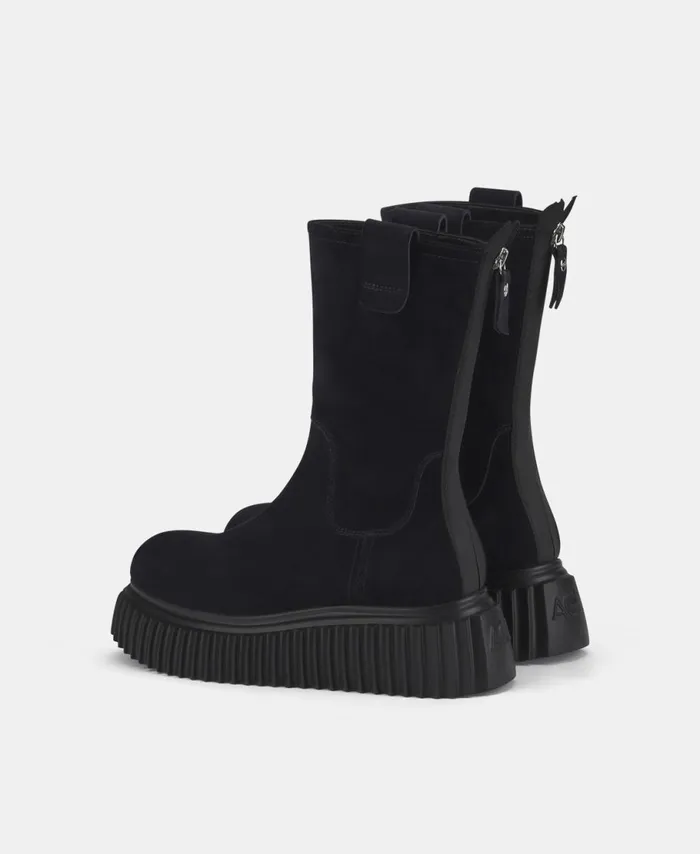 AGL Waterproof Velour Boot Blue Milagros Women Booties