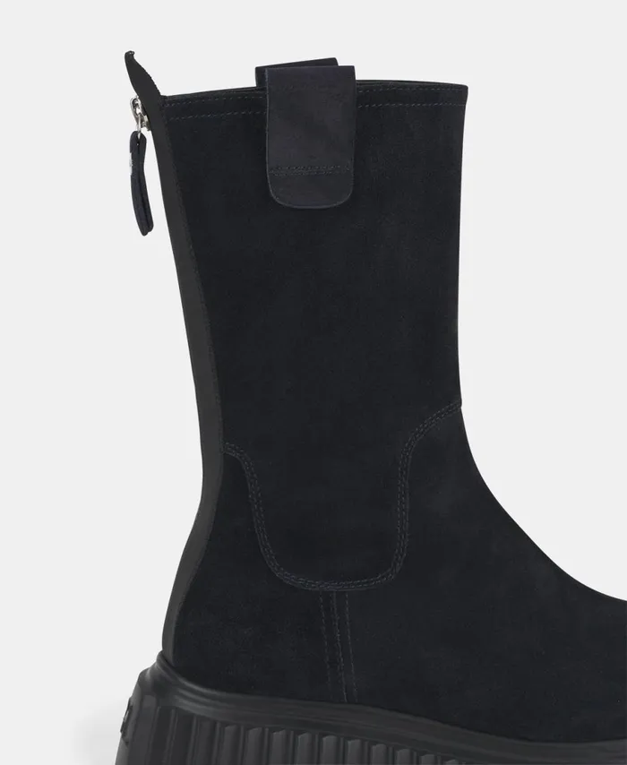 AGL Waterproof Velour Boot Blue Milagros Women Booties