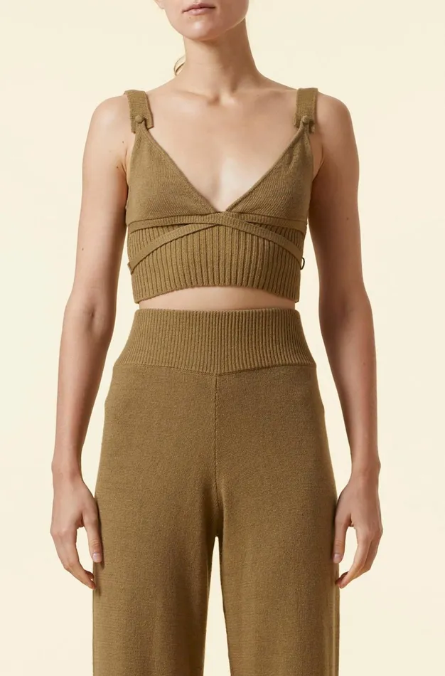 Altuzarra Briallen Top Green Women Tops