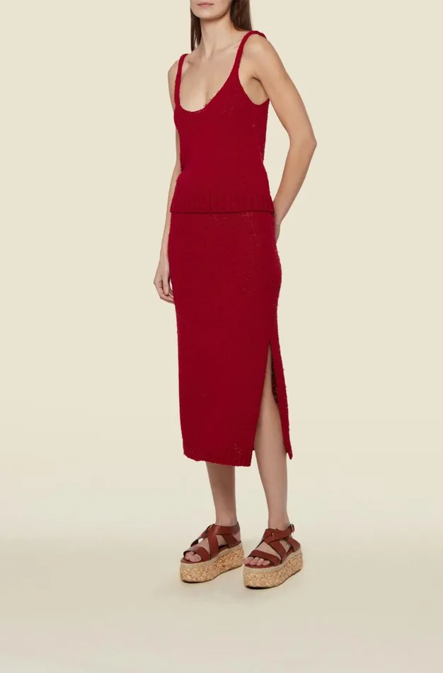 Altuzarra Cilantha Knit Top Red Women Tops