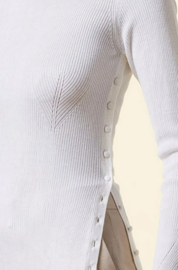 Altuzarra Iris Knit Sweater White Women Tops
