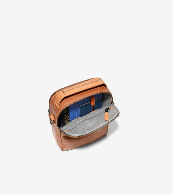 Bags and Backpacks Men Cole Haan American Classics Crossbody Pecan Bags and Backpacks Men Cole Haan American Classics Crossbody Pecan