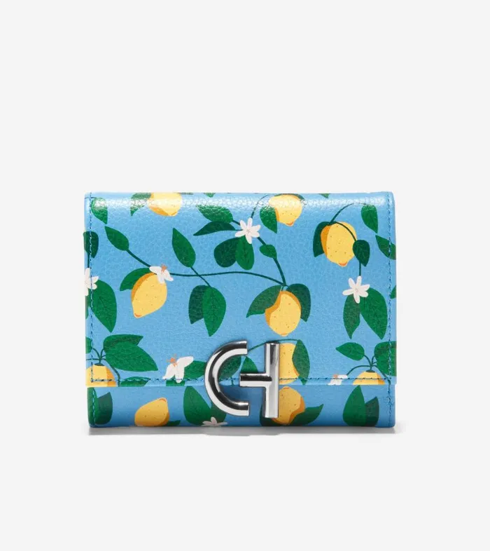 Bags And Backpacks Women Cole Haan Inwood Trifold Wallet Lemon
