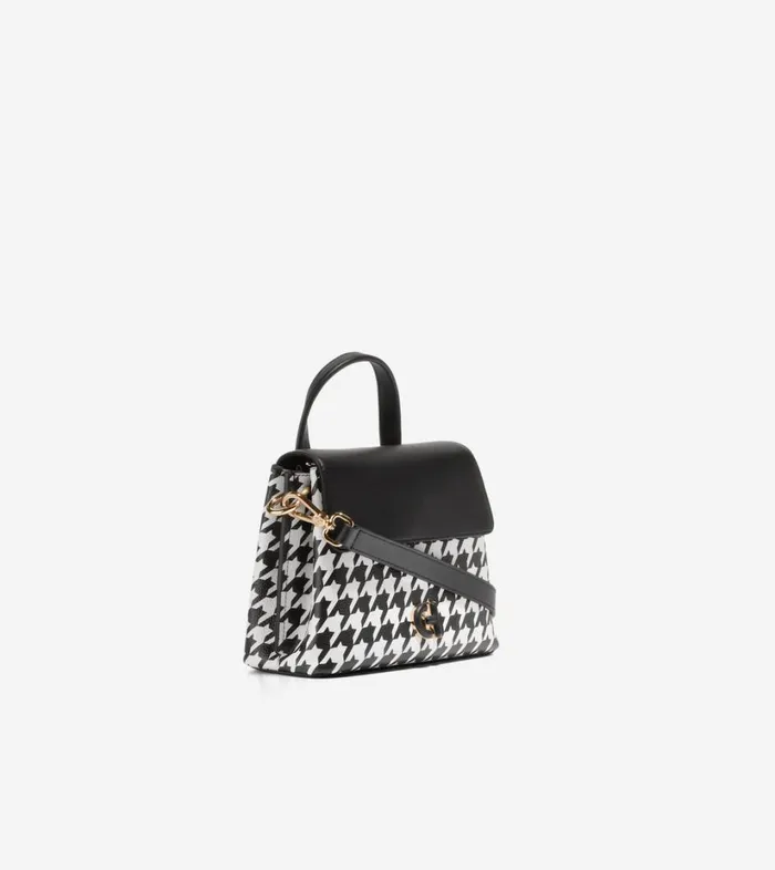 Bags And Backpacks Women Cole Haan Mini Collective Satchel Blackwhite Houndstooth Bags And Backpacks Women Cole Haan Mini Collective Satchel Blackwhite Houndstooth