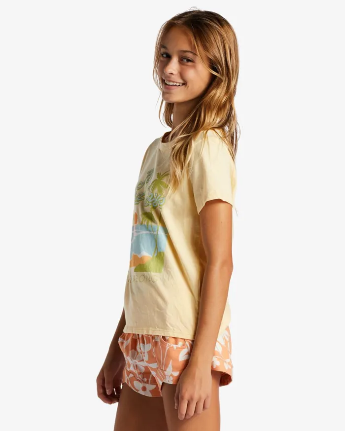 Billabong Girls039 Tops and Tees Women Girl039s Have A Nice Day TShirt Buttermilk