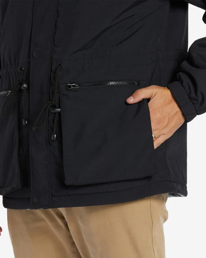 Billabong Jackets Men Gnaraloo Reversible Jacket Black Billabong Jackets Men Gnaraloo Reversible Jacket Black