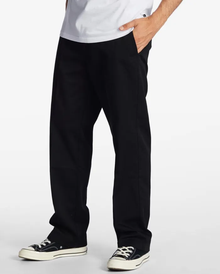 Billabong Jeans and Pants Men Carter Workwear Pants Black Billabong Jeans and Pants Men Carter Workwear Pants Black