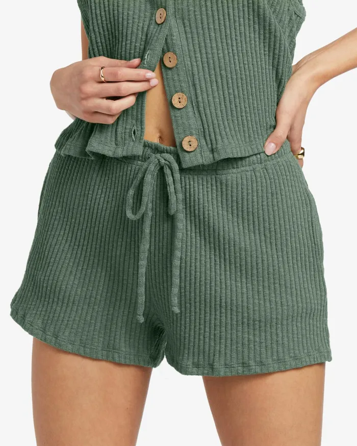 Billabong Matching Sets Women Keep Going Elastic Shorts Luv Army Billabong Matching Sets Women Keep Going Elastic Shorts Luv Army