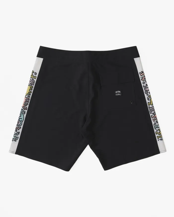 Billabong Performance Boardshorts Men Keith Haring Jam Ciclo D Bah Pro Performance 19034 Boardshorts Black