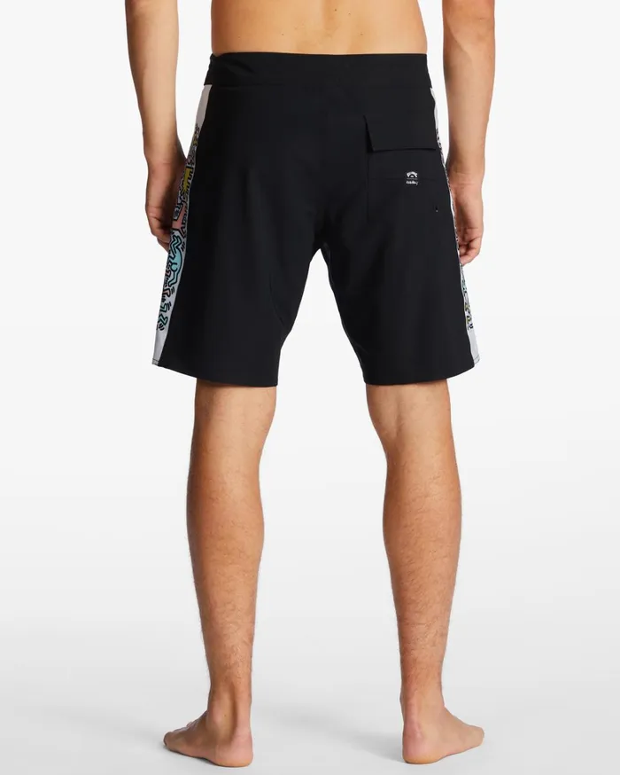 Billabong Performance Boardshorts Men Keith Haring Jam Ciclo D Bah Pro Performance 19034 Boardshorts Black
