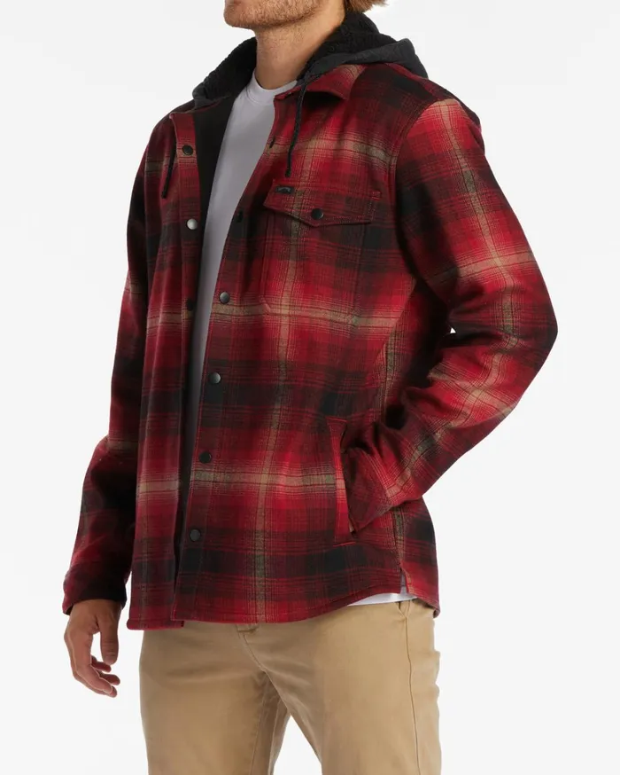Billabong Shirts Men ADiv Furnace Bonded Flannel Shirt Coral Billabong Shirts Men ADiv Furnace Bonded Flannel Shirt Coral