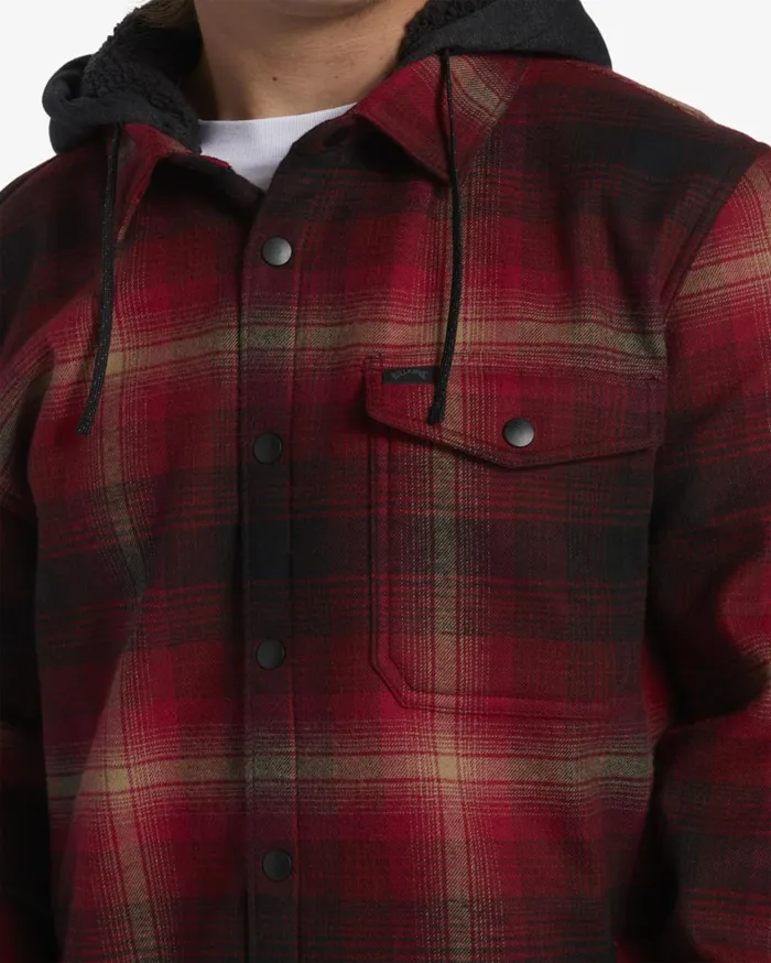 Billabong Shirts Men ADiv Furnace Bonded Flannel Shirt Coral Billabong Shirts Men ADiv Furnace Bonded Flannel Shirt Coral