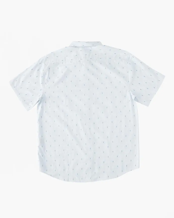Billabong Shirts Men All Day Jacquard Short Sleeve Shirt Blue Haze Billabong Shirts Men All Day Jacquard Short Sleeve Shirt Blue Haze
