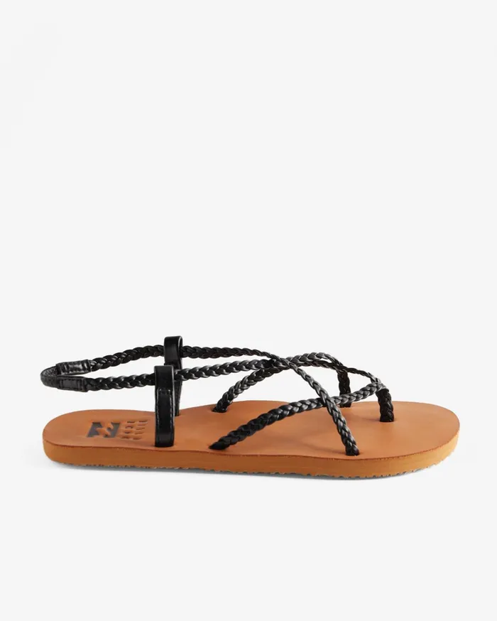 Billabong Shoes Women Crossing By Braided Sandals Off Black Billabong Shoes Women Crossing By Braided Sandals Off Black