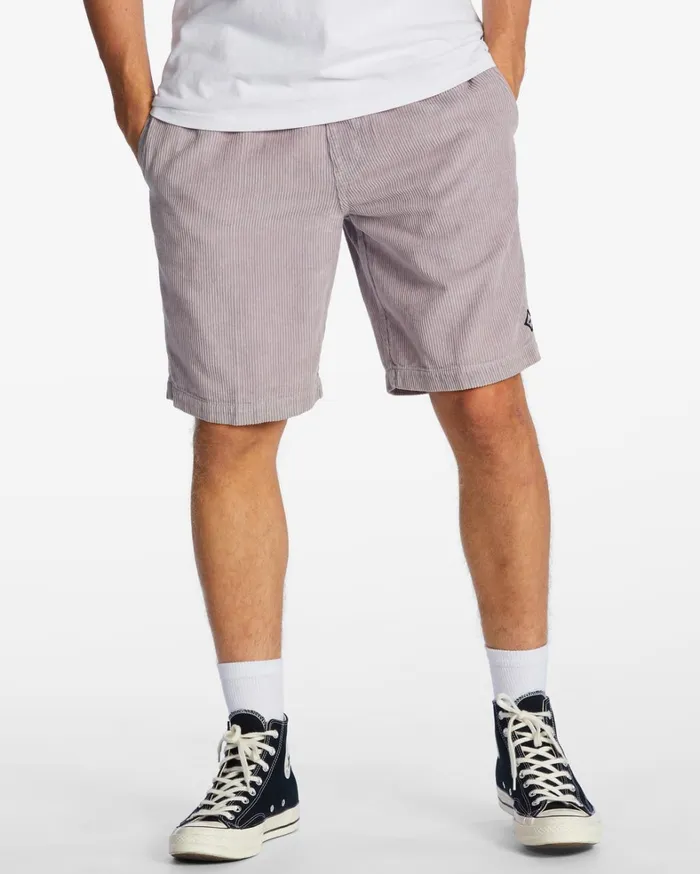 Billabong Shorts Men Larry Corduroy 20034 Shorts Grey Violet