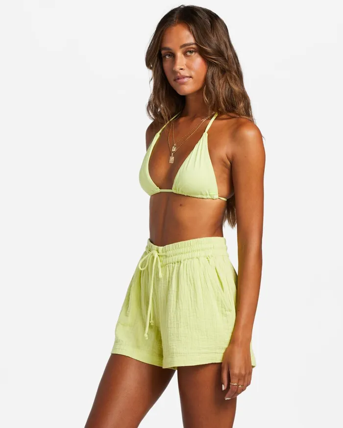 Billabong Shorts Women Day Tripper Elastic Shorts Light Lime Billabong Shorts Women Day Tripper Elastic Shorts Light Lime
