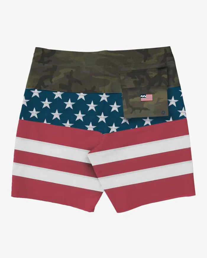 Billabong Side Pockets Men Stars Stripes Tribong Lo Tide Boardshorts 19034 Red White Blue Billabong Side Pockets Men Stars Stripes Tribong Lo Tide Boardshorts 19034 Red White Blue