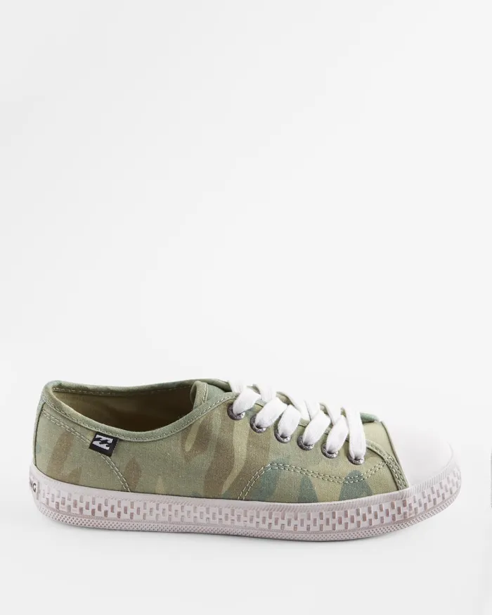 Billabong Sneakers Women Indie Canvas Shoes Camo