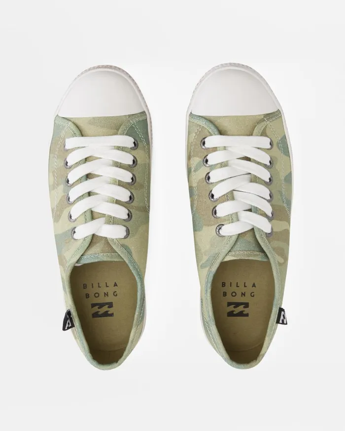 Billabong Sneakers Women Indie Canvas Shoes Camo