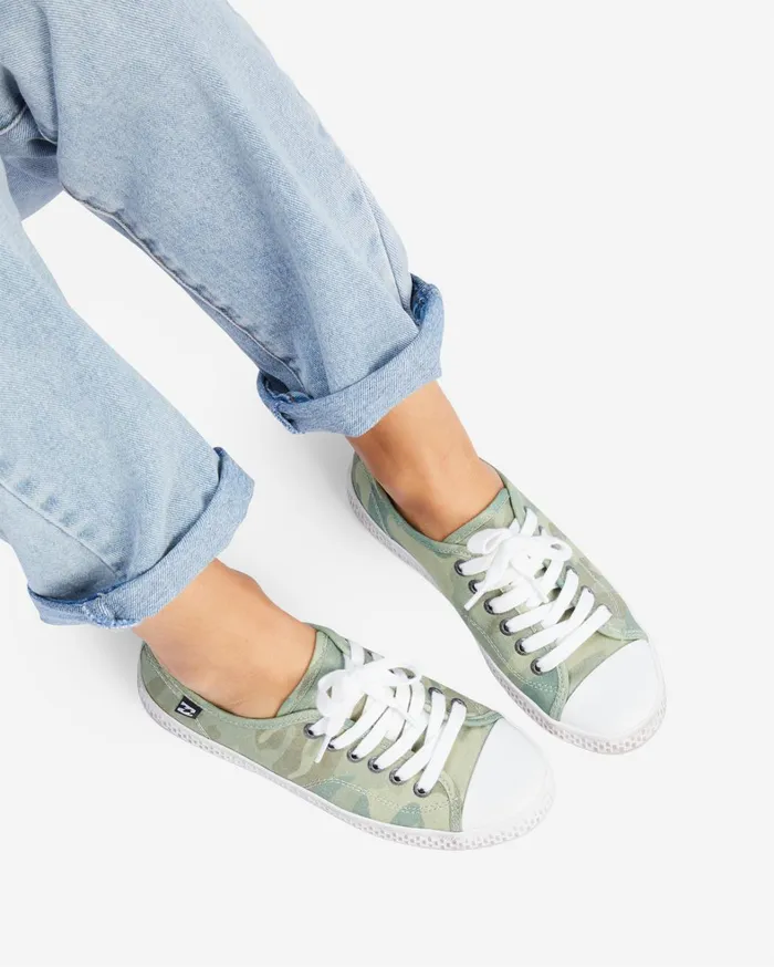 Billabong Sneakers Women Indie Canvas Shoes Camo