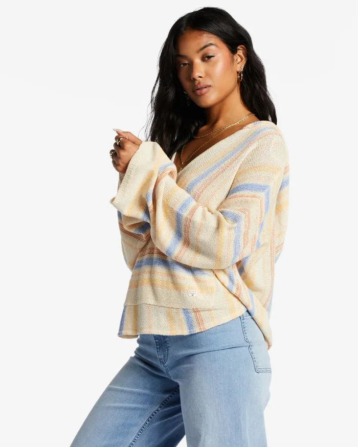 Billabong Sweaters Women Baja Beach Hooded Sweater Outta The Blue Billabong Sweaters Women Baja Beach Hooded Sweater Outta The Blue