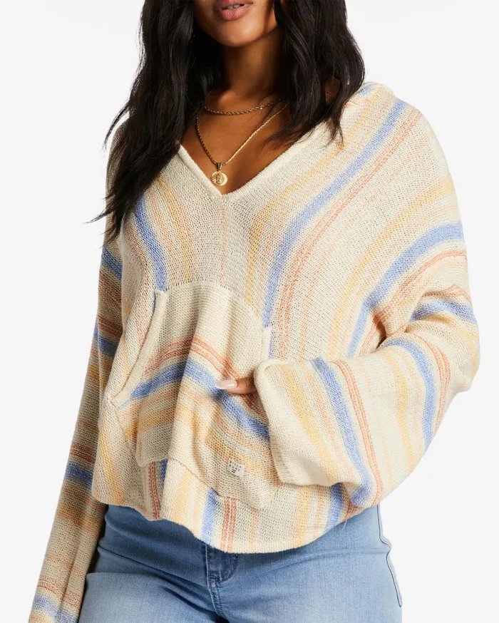 Billabong Sweaters Women Baja Beach Hooded Sweater Outta The Blue Billabong Sweaters Women Baja Beach Hooded Sweater Outta The Blue