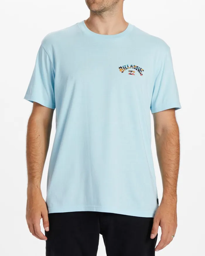 Billabong TShirts Men Arch Fill TShirt Coastal Blue