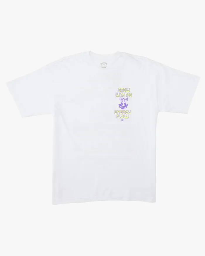 Billabong TShirts Men Energy Flow TShirt White Billabong TShirts Men Energy Flow TShirt White