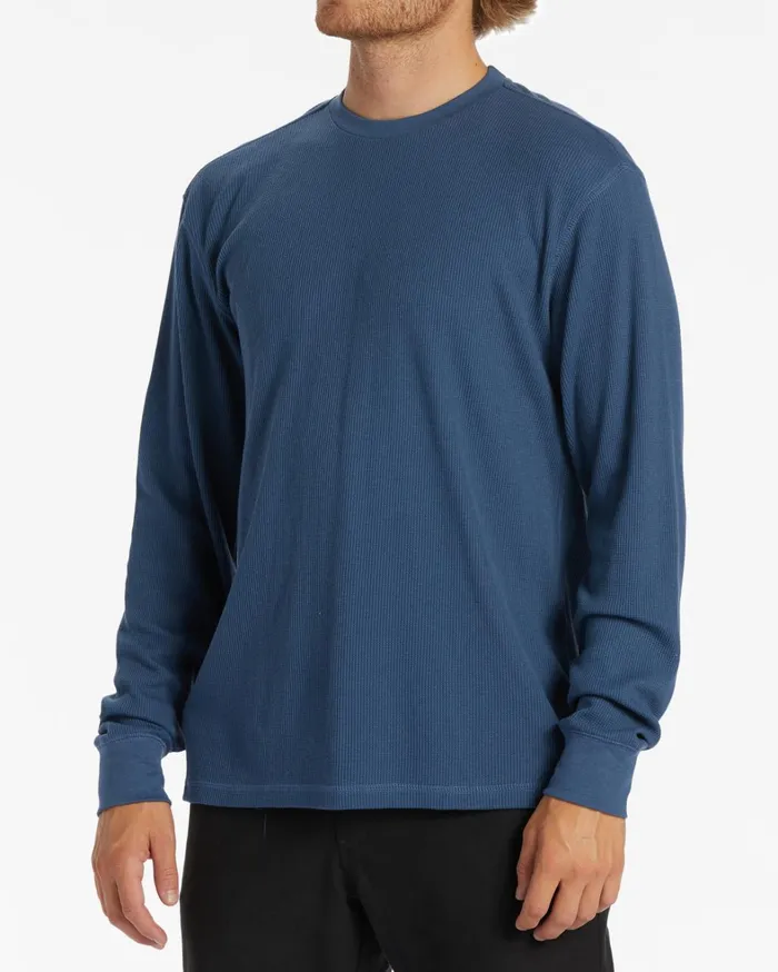 Billabong TShirts Men Essential Long Sleeve Thermal Top North Sea Billabong TShirts Men Essential Long Sleeve Thermal Top North Sea