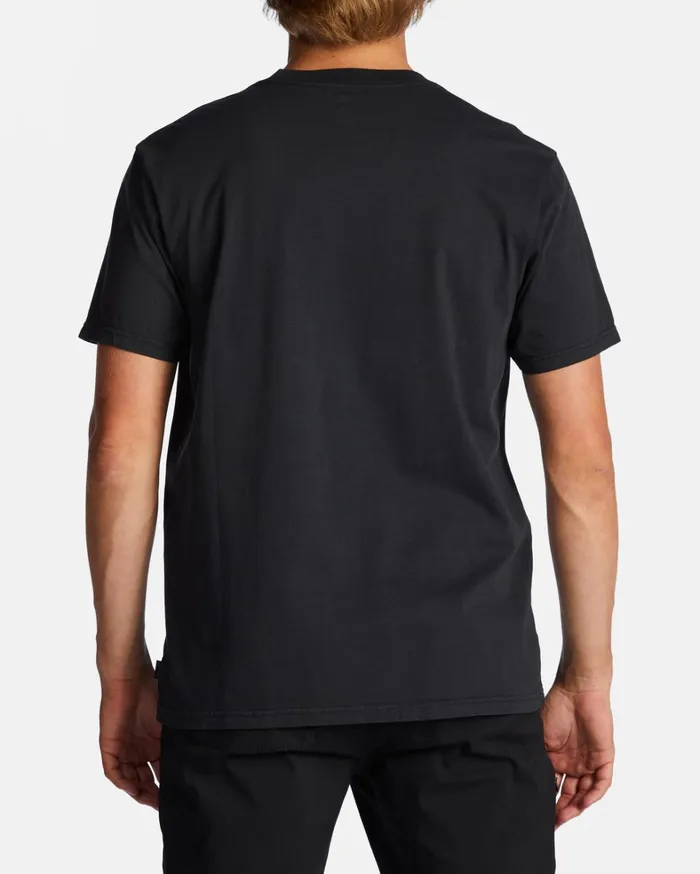 Billabong TShirts Men Theme Diamond TShirt Washed Black Billabong TShirts Men Theme Diamond TShirt Washed Black