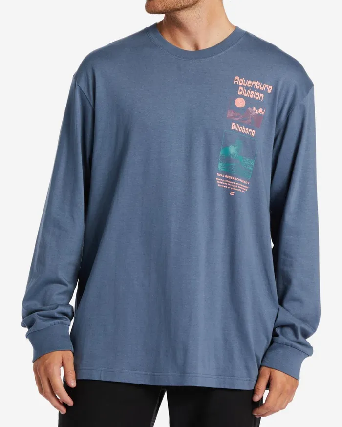 Billabong TShirts Men Tidal Research Long Sleeve TShirt North Sea