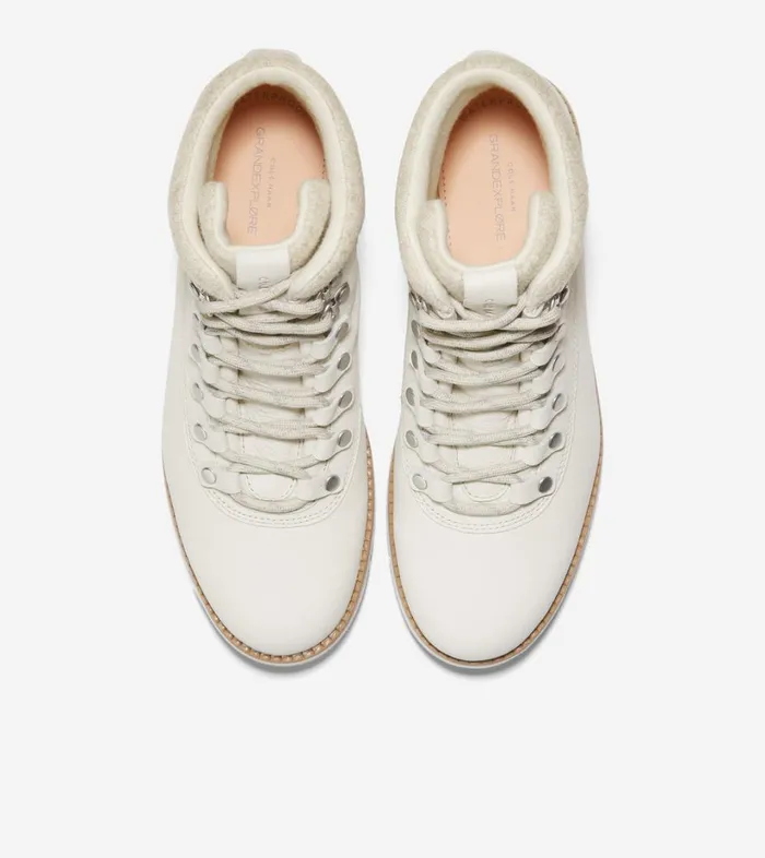 Boots And Booties Women Cole Haan ZERGRAND Explore Getaway Hiker Boot Silver Birchwhite Boots And Booties Women Cole Haan ZERGRAND Explore Getaway Hiker Boot Silver Birchwhite