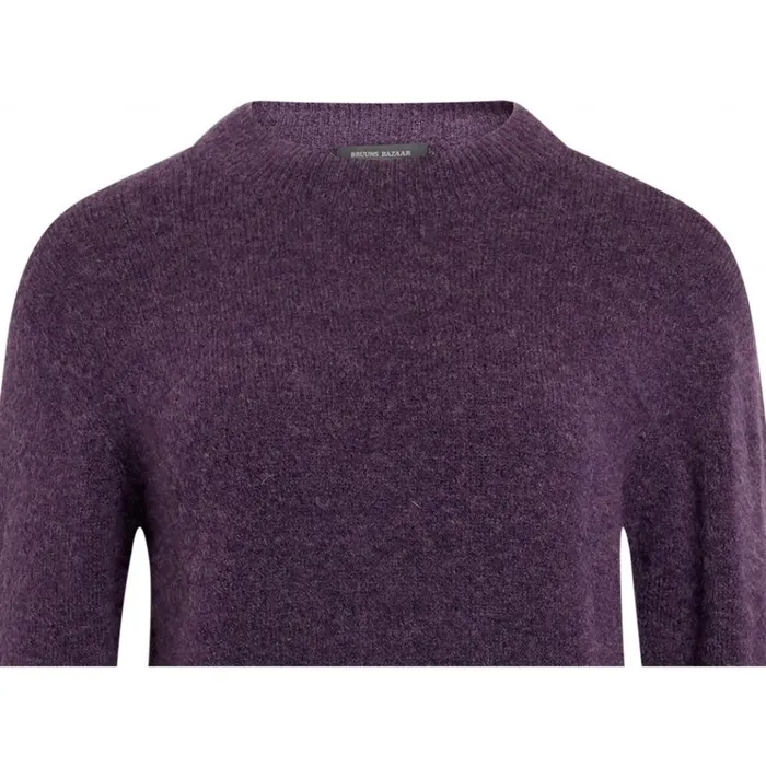Bruuns Bazaar Knitwear Womens Holly Johanne Pullover Purple Sky Bruuns Bazaar Knitwear Womens Holly Johanne Pullover Purple Sky
