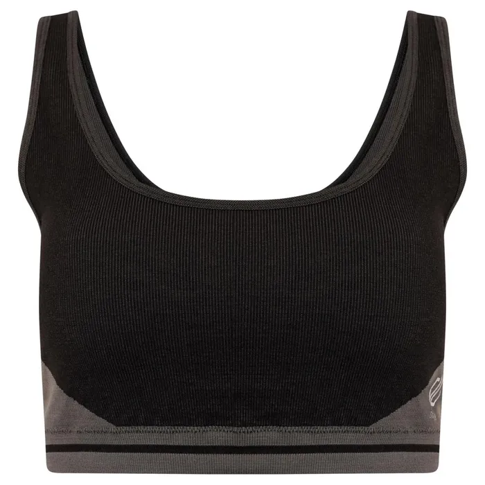 Dare 2b Don039t Sweat It Recycled Bikini Top Black Charcoal Grey 8211 Women
