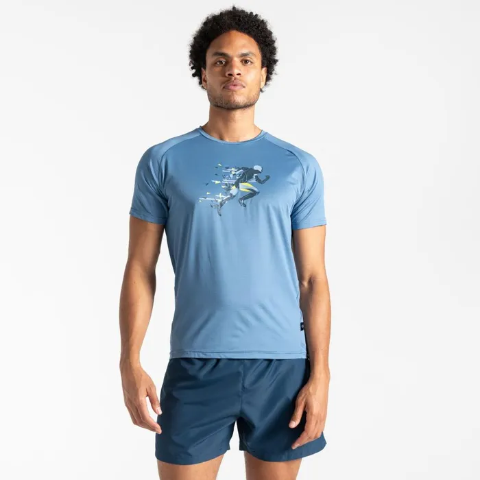 Dare 2b Graphic TShirts Tech TShirt Coronet Blue 8211 Men