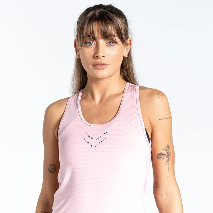 Dare 2b Gym Tops Crystallize Active Vest Powder Pink 8211 Women