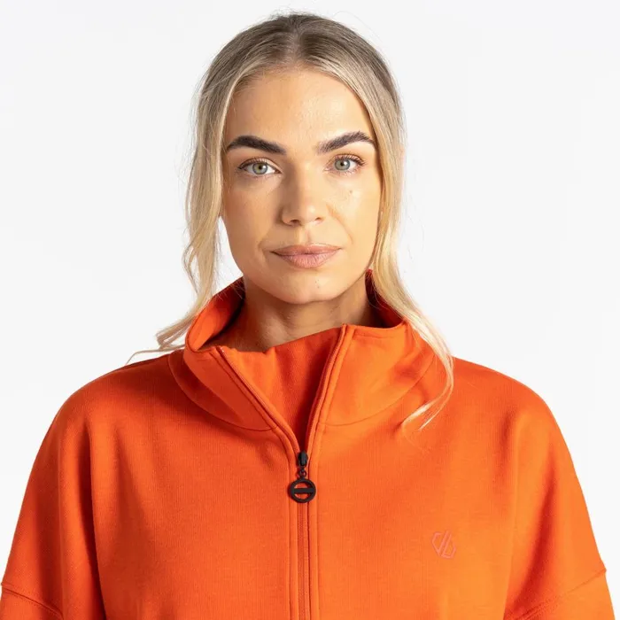 Dare 2b Hoodies and Sweatshirts Recoup II Half Zip Sweatshirt Rusty Orange 8211 Women