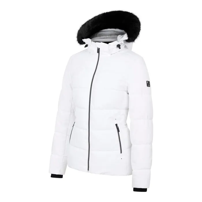 Dare 2b Insulated Jackets Glamourize V Baffled Ski Jacket White 8211 Women