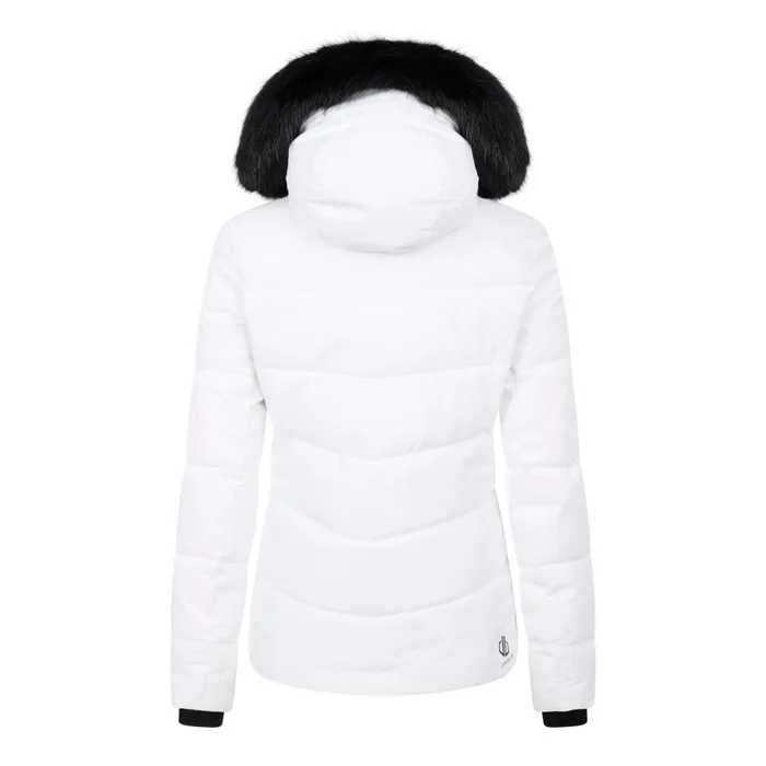 Dare 2b Insulated Jackets Glamourize V Baffled Ski Jacket White 8211 Women