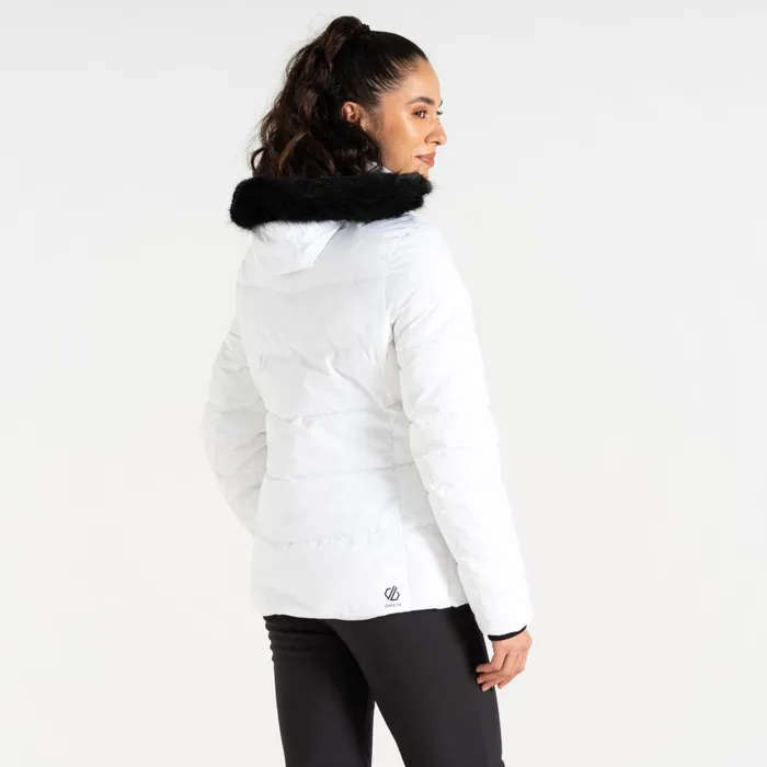 Dare 2b Insulated Jackets Glamourize V Baffled Ski Jacket White 8211 Women