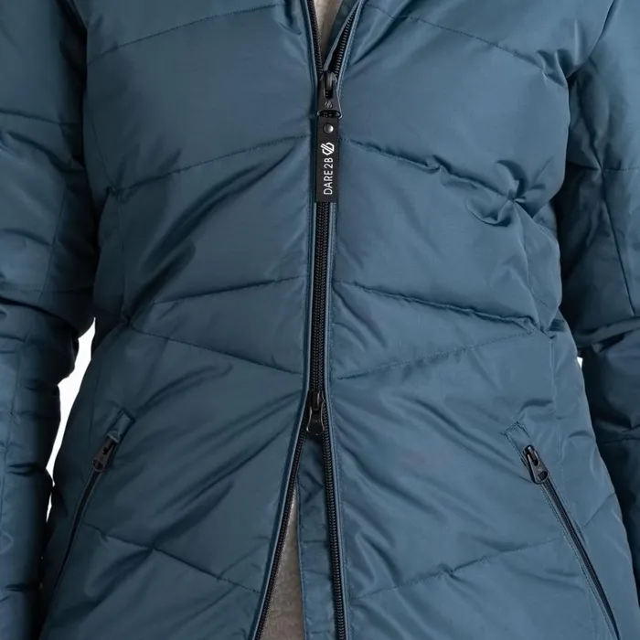 Dare 2b Insulated Jackets Striking III Mid Length Padded Jacket Orion Grey 8211 Women