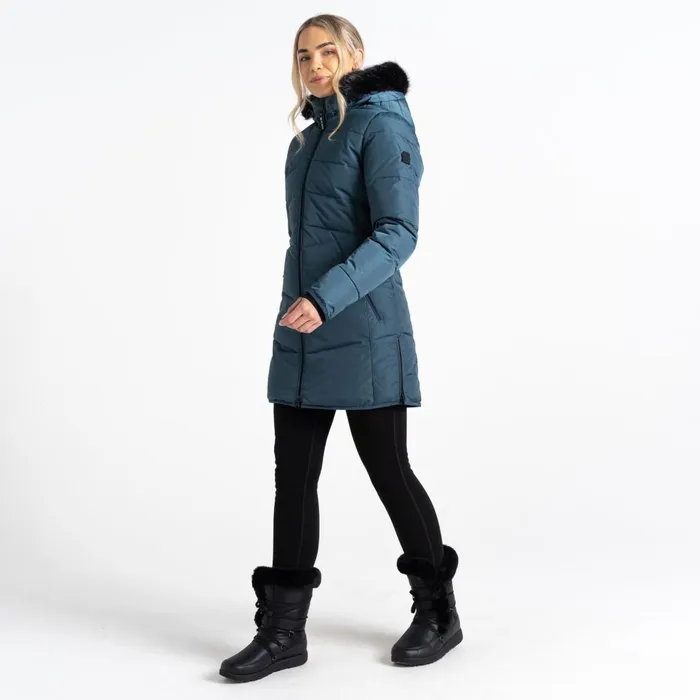 Dare 2b Insulated Jackets Striking III Mid Length Padded Jacket Orion Grey 8211 Women